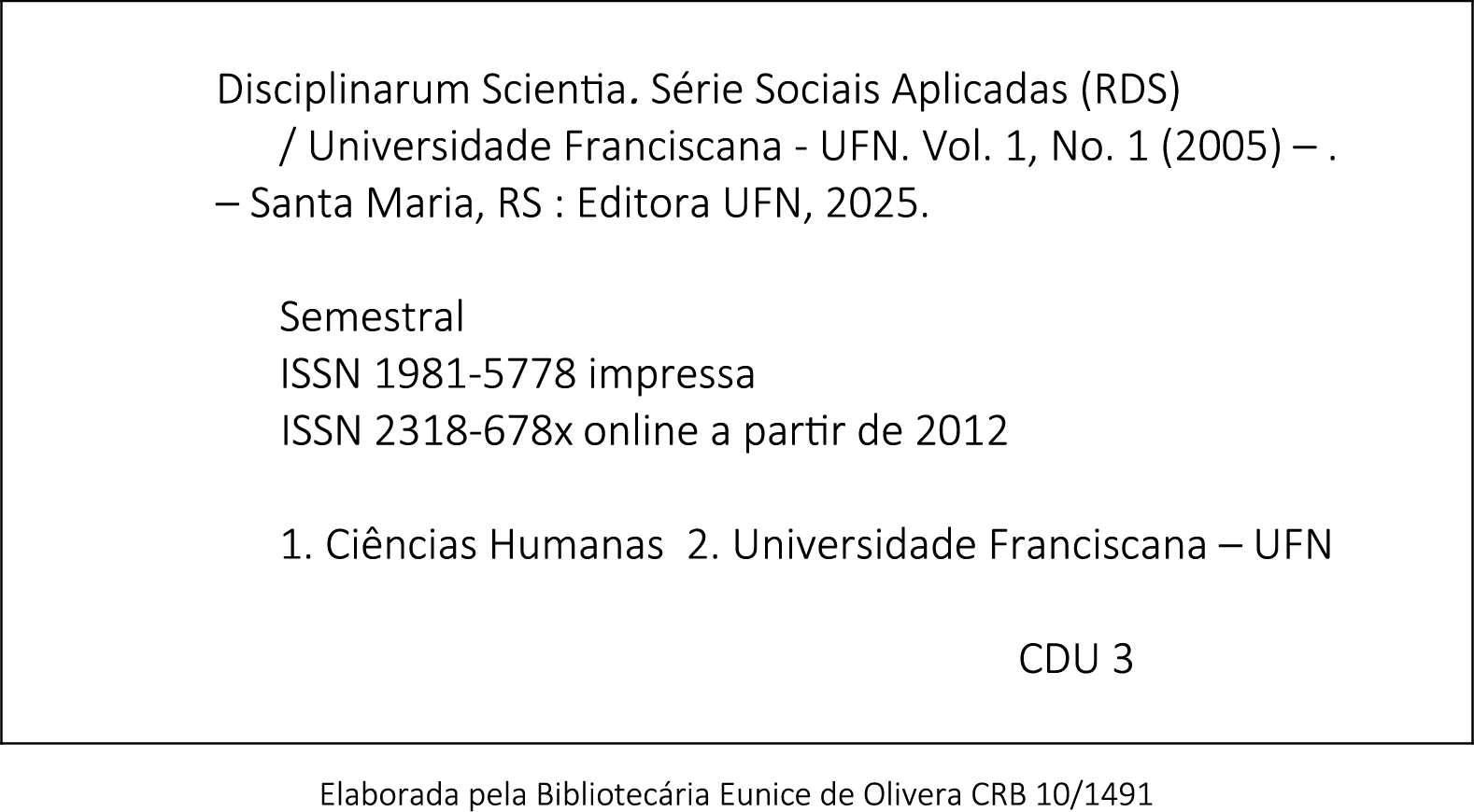 Ficha Catalográfica