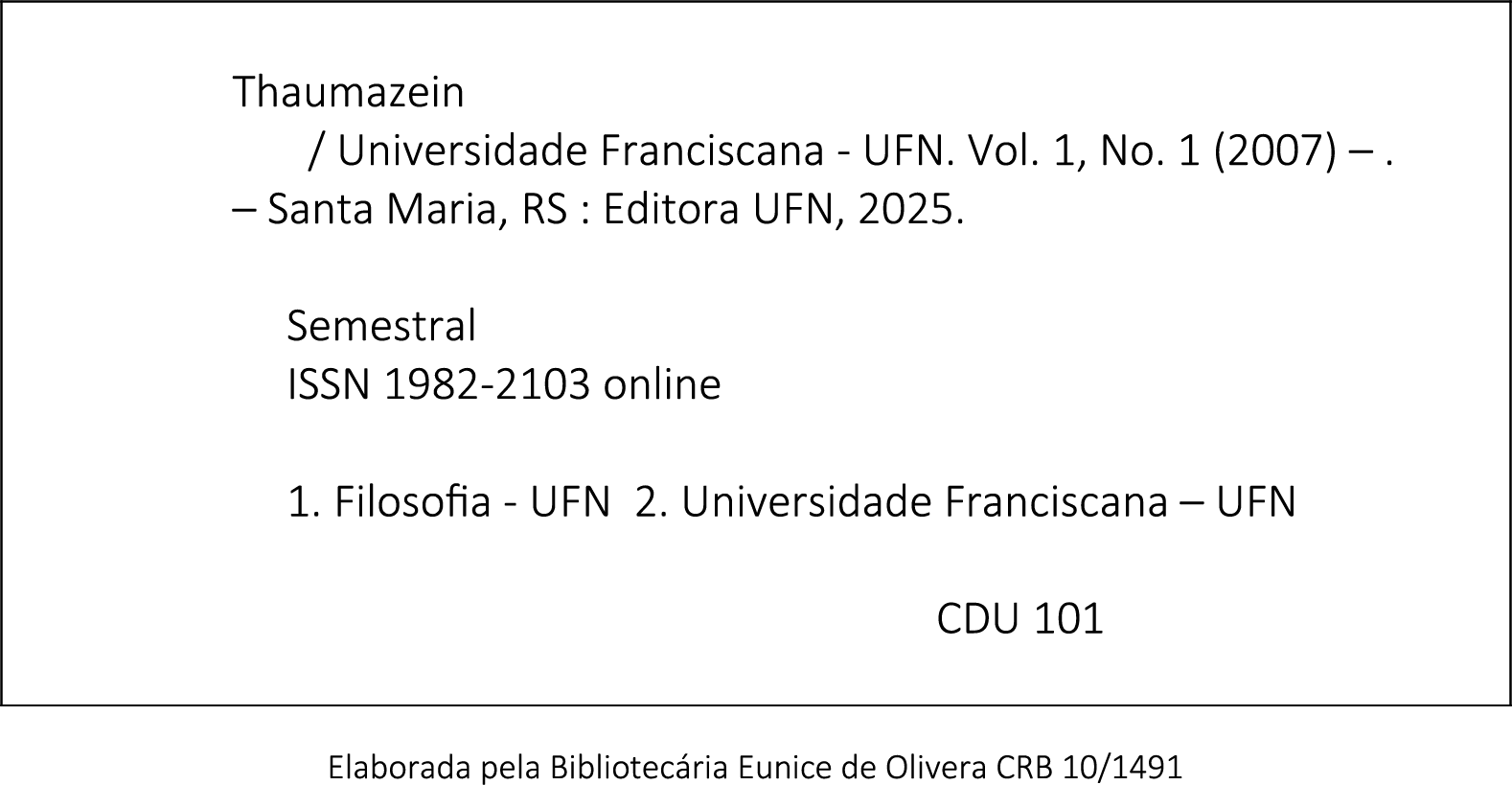 Ficha Catalográfica