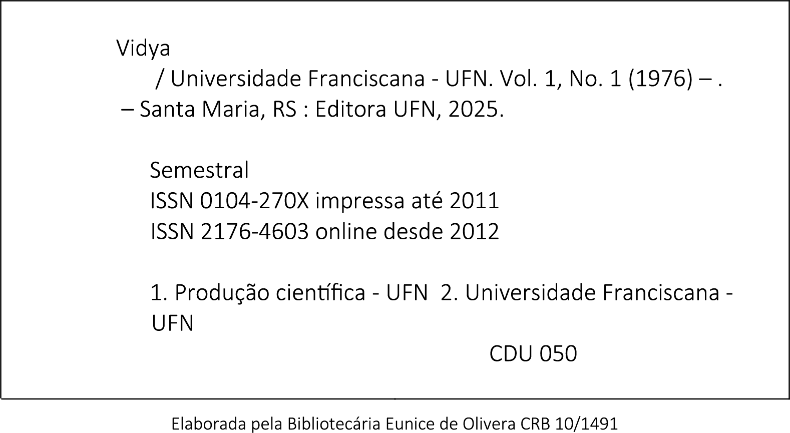 Ficha Catalográfica